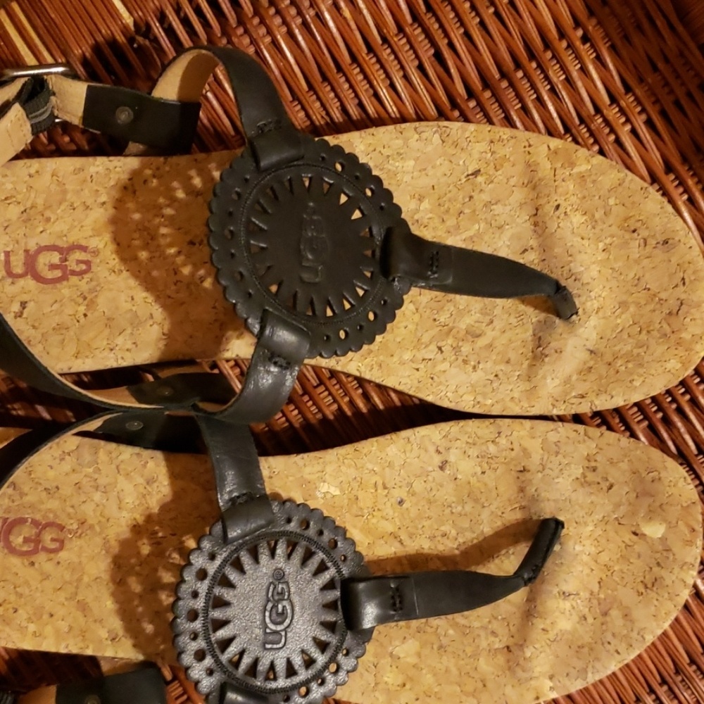 Ugg black sandals